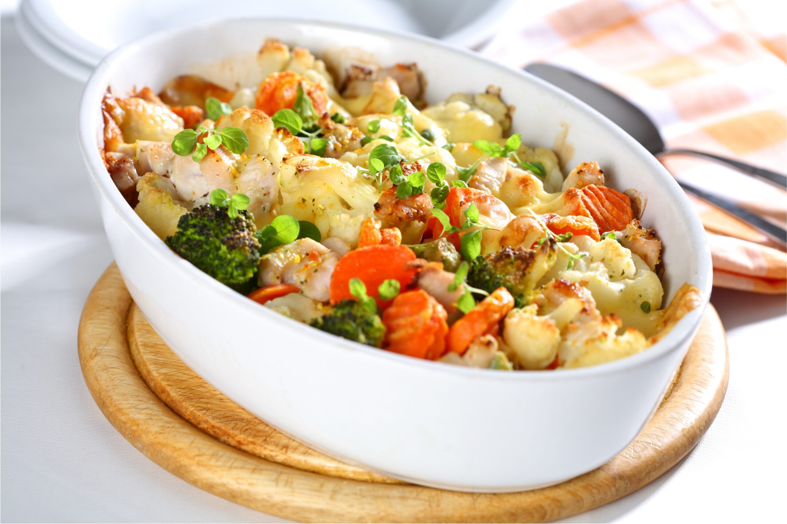 Baked Parmesan Veggie Casserole | Creamy Vegetable Side Dish